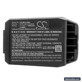 Motorola MC21 Replacement Battery, 3.7V, 1800mAh, Li-Polymer 3