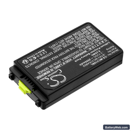 Zebra MC3100 Replacement Battery, 3.7V, 2500mAh, Li-Polymer 2