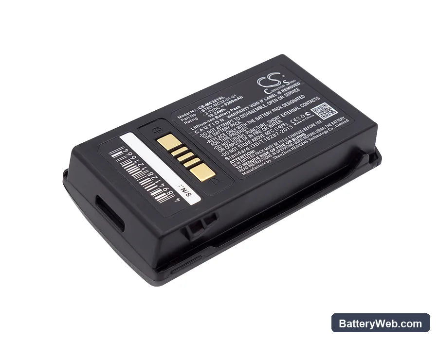 Zebra MC3200 Replacement Battery, 3.7V, 5200mAh, Li-ion 1