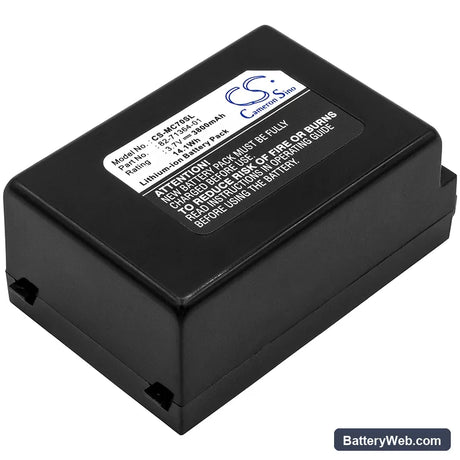 Symbol Replacement Battery, 3.7V, 3800mAh, Li-ion 1