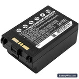 Symbol Replacement Battery, 3.7V, 3800mAh, Li-ion 3