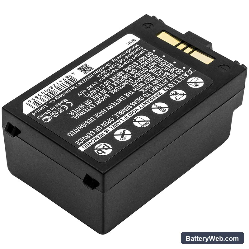 Symbol Replacement Battery, 3.7V, 3800mAh, Li-ion 4