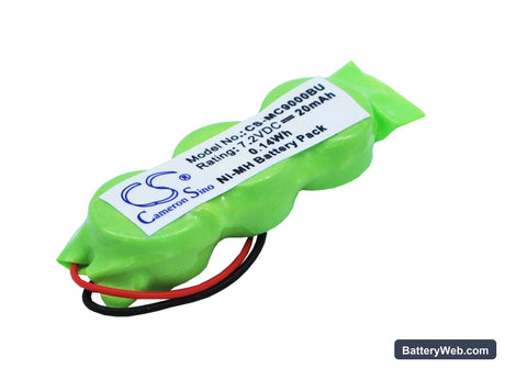 Symbol MC9000 Replacement Battery, 7.2V, 20mAh, Ni-MH 2