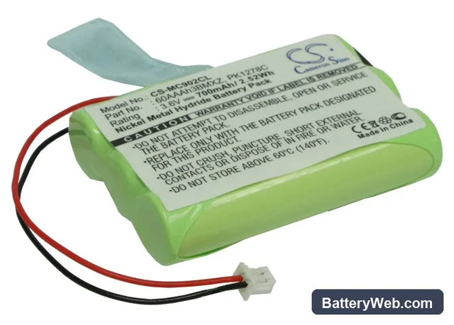 Matracom MC901 Replacement Battery, 3.6V, 700mAh, Ni-MH 1