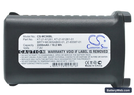Symbol MC9000 Replacement Battery, 7.4V, 2200mAh, Li-ion 5