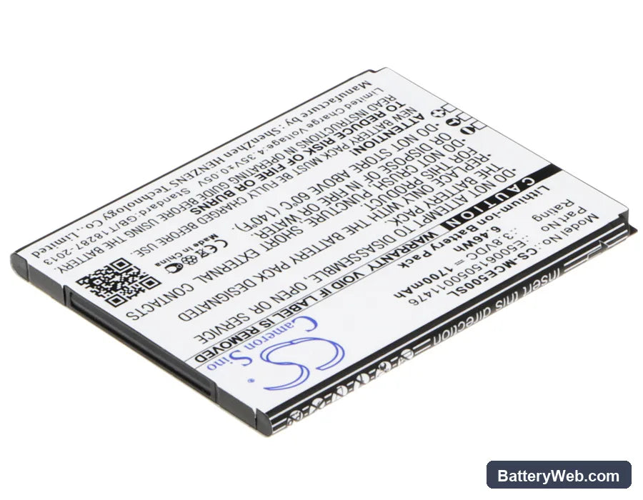 Mobistel Cynus E5 Replacement Battery, 3.8V, 1700mAh, Li-ion 2