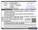 Mobistel Cynus E5 Replacement Battery, 3.8V, 1700mAh, Li-ion 5