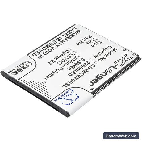 Mobistel Cynus E7 Replacement Battery, 3.8V, 2200mAh, Li-Polymer 2