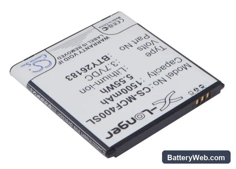 Mobistel Cynus F4 Replacement Battery, 3.7V, 1500mAh, Li-ion 2