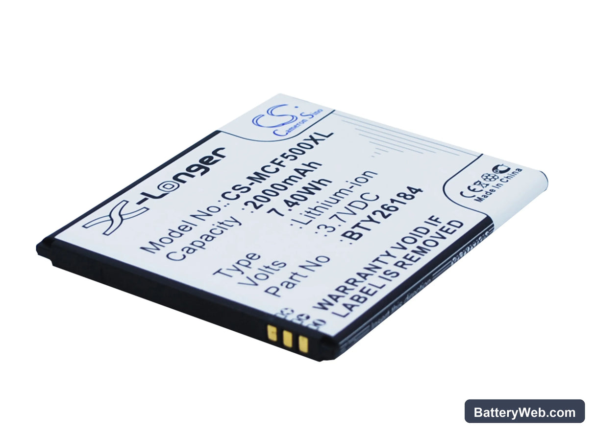 Mobistel Cynus F5 Replacement Battery, 3.7V, 2000mAh, Li-ion 1