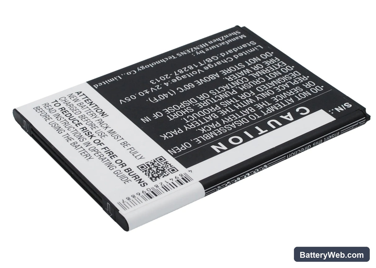 Mobistel Cynus F8 Replacement Battery, 3.7V, 3000mAh, Li-ion 5