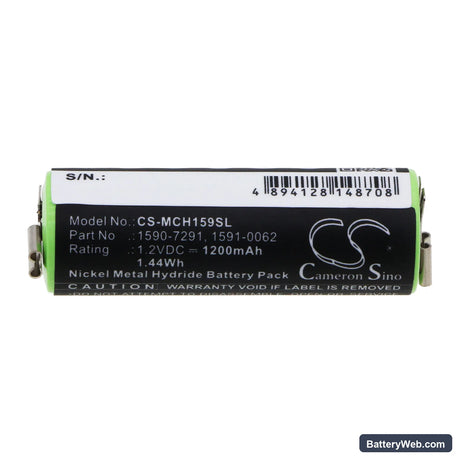 Moser ChroMini 1591 Replacement Battery, 1.2V, 1200mAh, Ni-MH 3