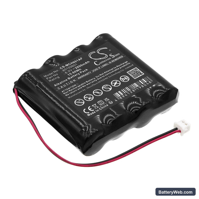 Messerschmitt 6VQ-02 Replacement Battery, 6V, 2600mAh, Alkaline 1
