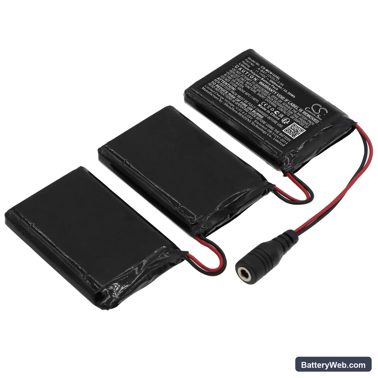 Macna gloves 12v 3a 3 Replacement Battery, 11.1V, 3000mAh, Li-Polymer 1