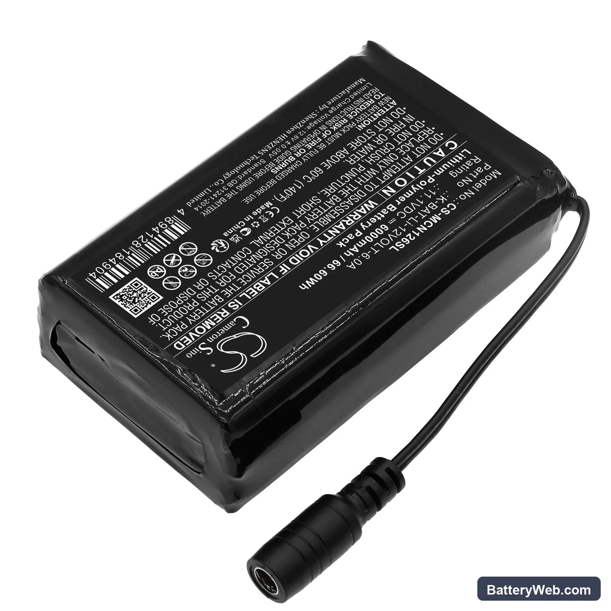 Macna Li-po 12v 6a Replacement Battery, 11.1V, 6000mAh, Li-Polymer 2