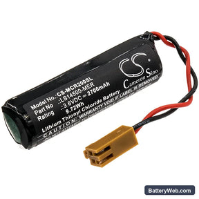Mitsubishi CR1 Replacement Battery, 3.6V, 2700mAh, Li-SOCl2 1