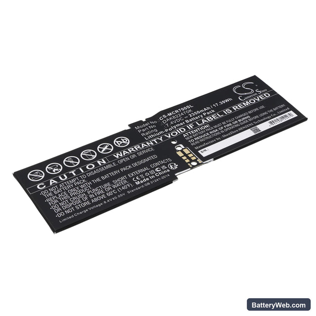 Microsoft Surface CR7 13.5" Replacement Battery, 7.4V, 2350mAh, Li-Polymer 1