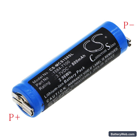 Moser ChromStyle 1584 Replacement Battery, 3.7V, 800mAh, Li-ion 1