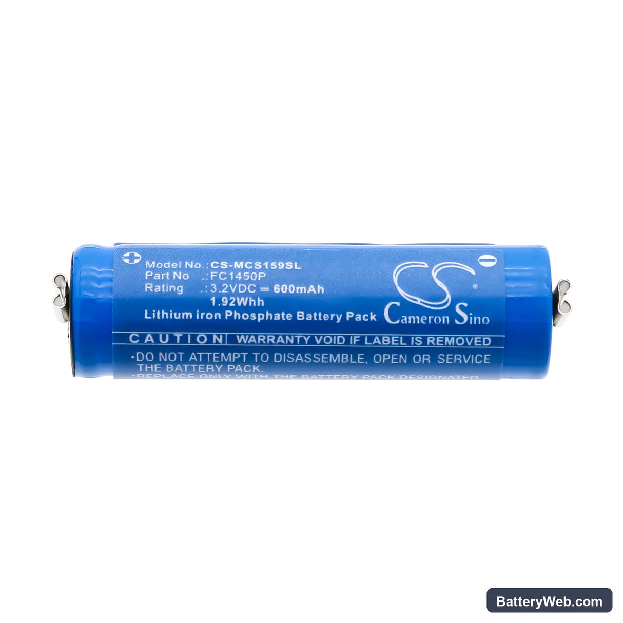 Moser ChromStyle 1584 Li pro mini Replacement Battery, 3.2V, 600mAh, LiFePO4 3