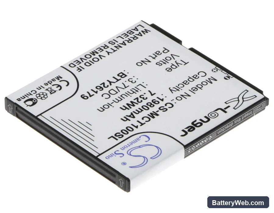 Mobistel Cynus T1 Replacement Battery, 3.7V, 1980mAh, Li-ion 2