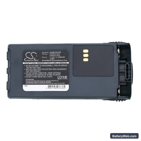 Motorola CT150 Replacement Battery, 7.5V, 2500mAh, Ni-MH 5