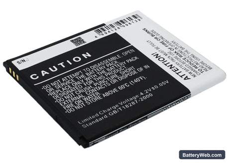 Mobistel Cynus T5 Replacement Battery, 3.7V, 2000mAh, Li-ion 4