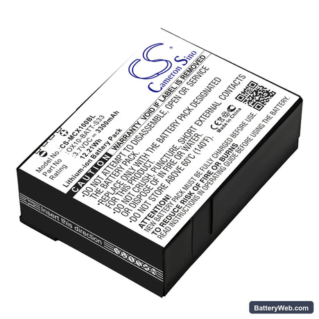 M3 Mobile Orange Replacement Battery, 3.7V, 3300mAh, Li-ion 1