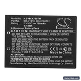 Cobra LI3900 Replacement Battery, 7.4V, 700mAh, Li-ion 3