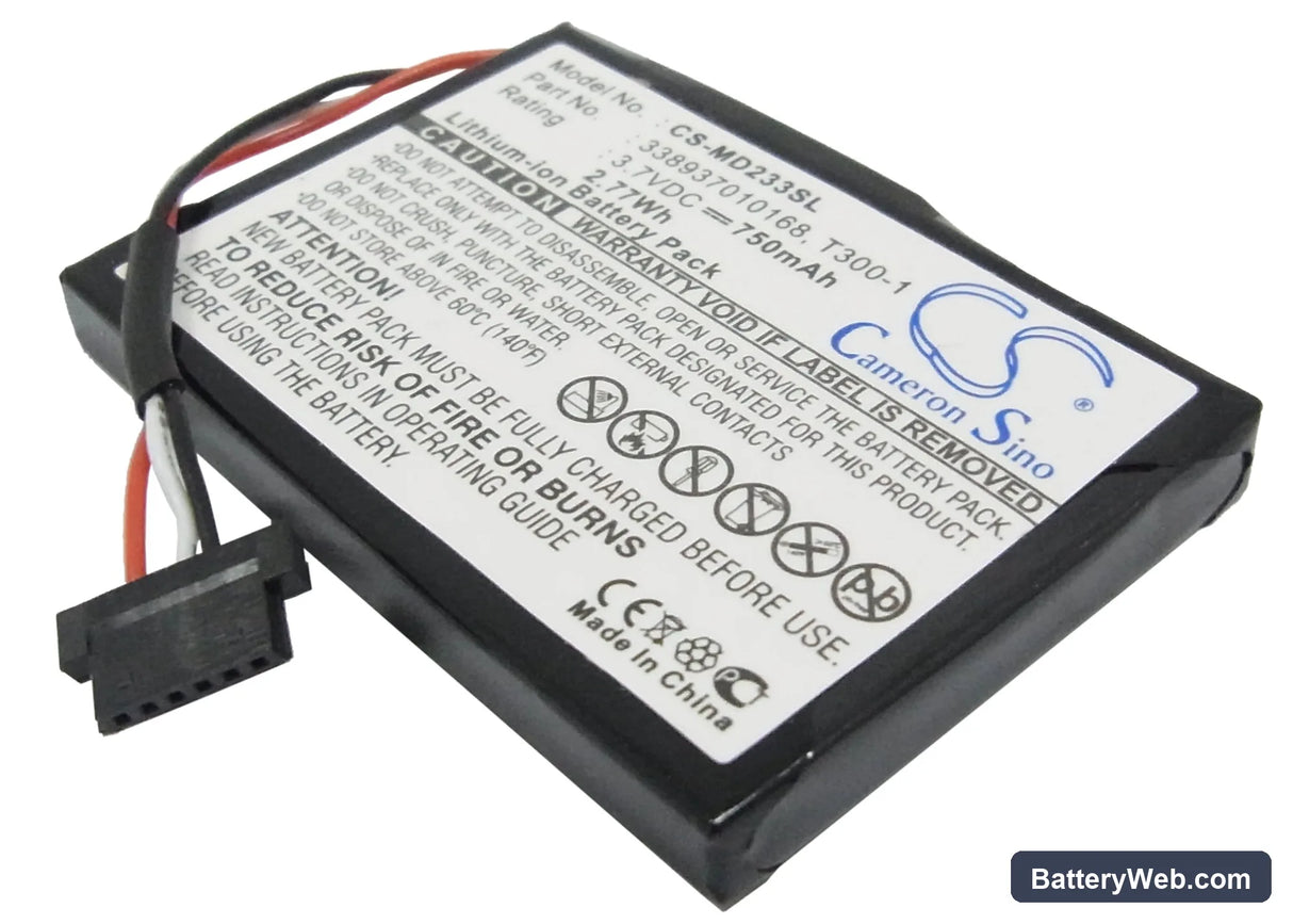 Medion GoPal E4435 Replacement Battery, 3.7V, 750mAh, Li-ion 1