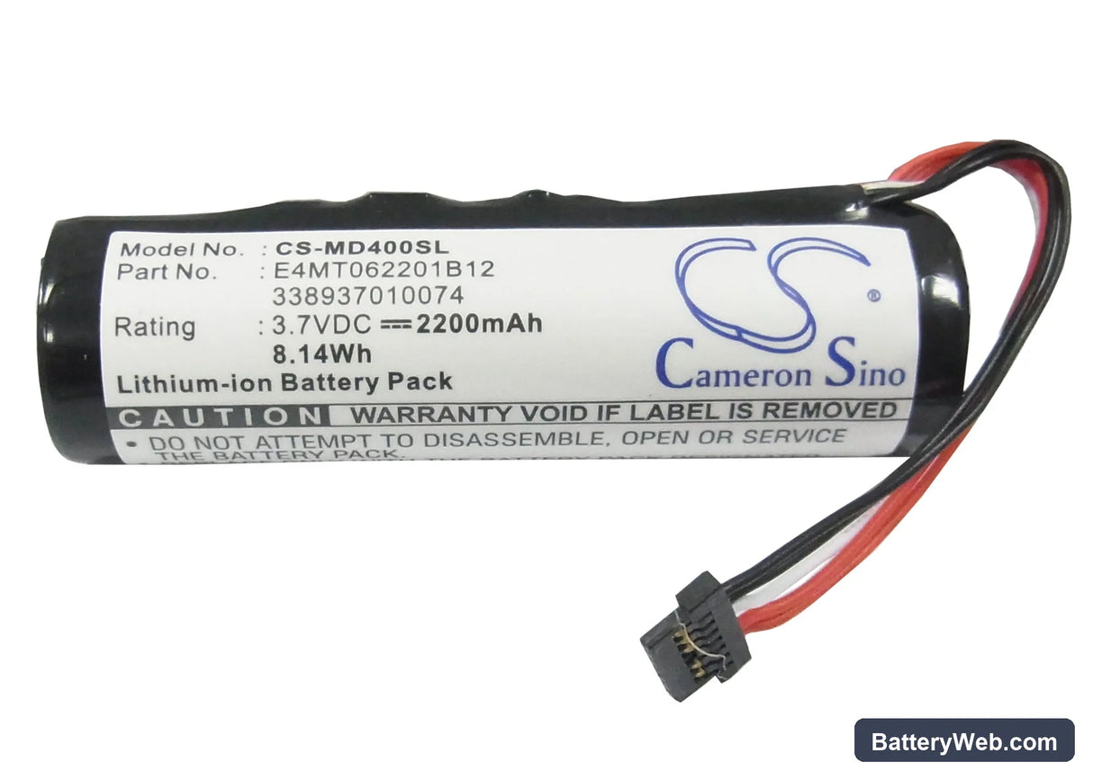 Medion PNA400 Replacement Battery, 3.7V, 2200mAh, Li-ion 5