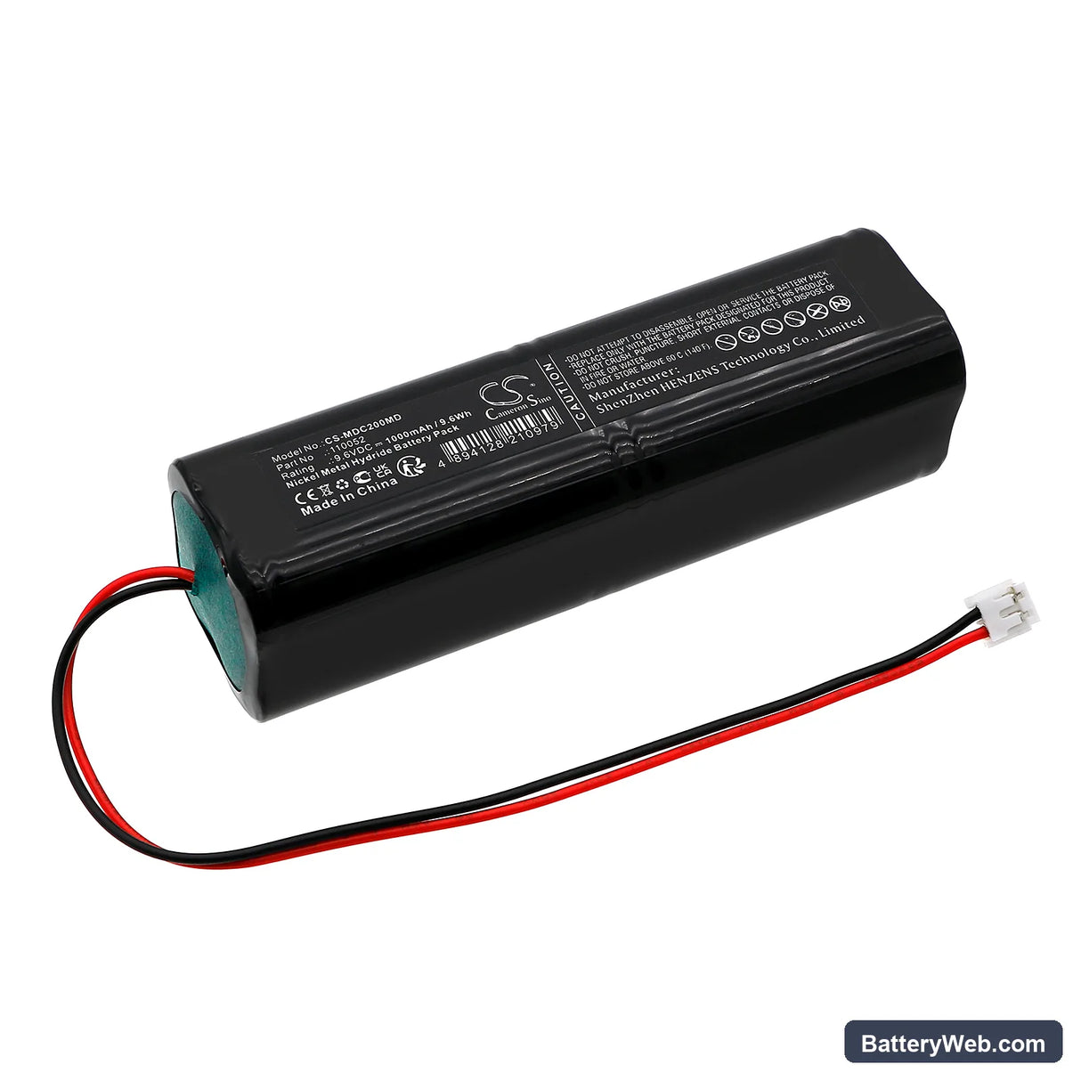 MGVG Doring Combimat 2000 Replacement Battery, 9.6V, 1000mAh, Ni-MH 1