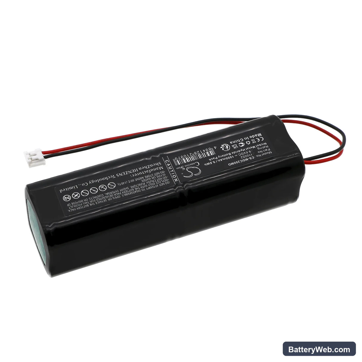 MGVG Doring Combimat 2000 Replacement Battery, 9.6V, 1000mAh, Ni-MH 2