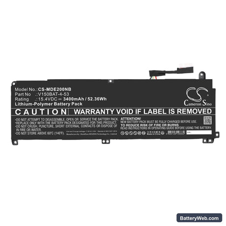 Colorful P16 23 Replacement Battery, 15.4V, 3400mAh, Li-Polymer 3