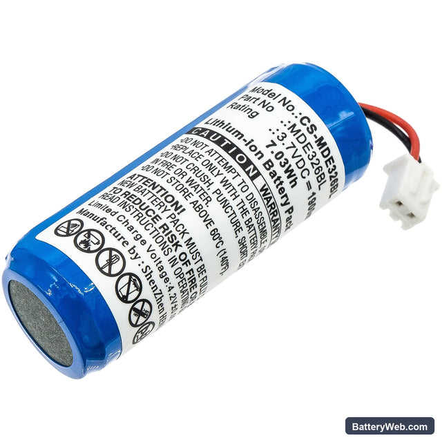 Mindeo CS3260 Replacement Battery, 3.7V, 1900mAh, Li-ion 1