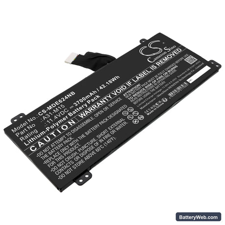 Medion Akoya E6245 Replacement Battery, 11.4V, 3700mAh, Li-Polymer 1
