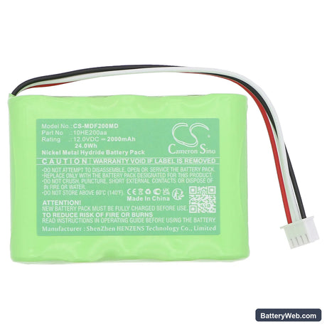 Medifosion DAIWHA DI-2000 Replacement Battery, 12V, 2000mAh, Ni-MH 3