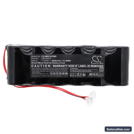 Medex 2001 Syringe Pump Replacement Battery, 7.2V, 2000mAh, Ni-MH 3