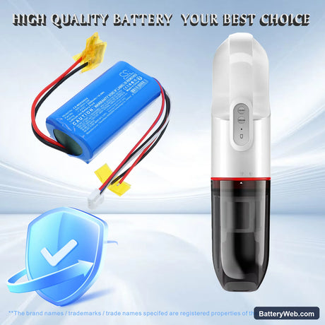 Midea H3 Replacement Battery, 7.4V, 2500mAh, Li-ion 6