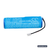 MUID H-DL-02 Replacement Battery, 3.7V, 2600mAh, Li-ion 3