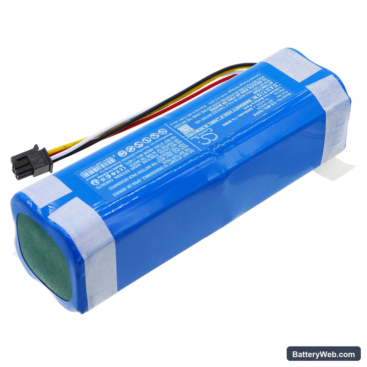 Setti RV800 Replacement Battery, 14.4V, 5200mAh, Li-ion 2