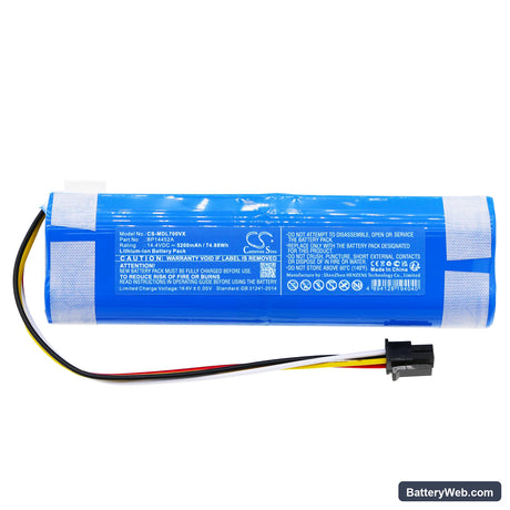 Setti RV800 Replacement Battery, 14.4V, 5200mAh, Li-ion 3