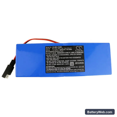 Impact Medical 754 Eagle Uni-Vent Ventilator Replacement Battery, 12V, 5000mAh, Sealed Lead Acid 3