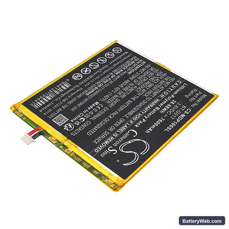 Medion Lifetab P10602 Replacement Battery, 3.8V, 7600mAh, Li-Polymer 2