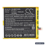 Medion Lifetab P10602 Replacement Battery, 3.8V, 7600mAh, Li-Polymer 3