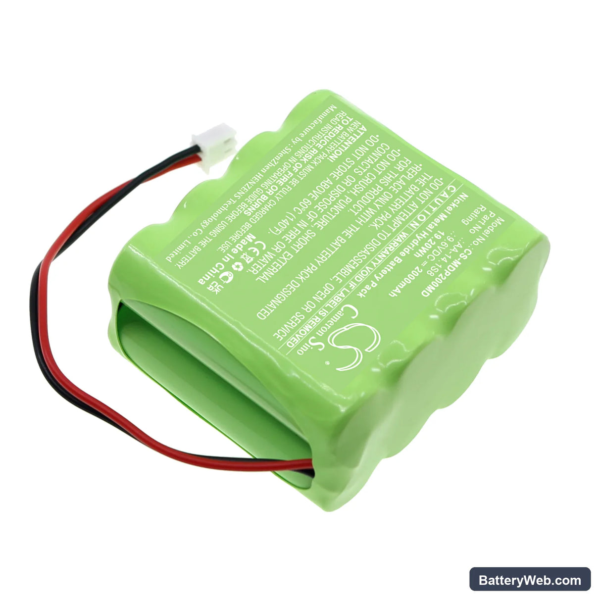 Medima P2 Replacement Battery, 9.6V, 2000mAh, Ni-MH 2