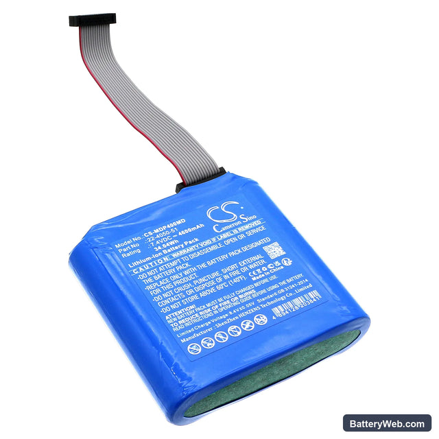 Medfusion 4000 Pump Replacement Battery, 7.4V, 4600mAh, Li-ion 1