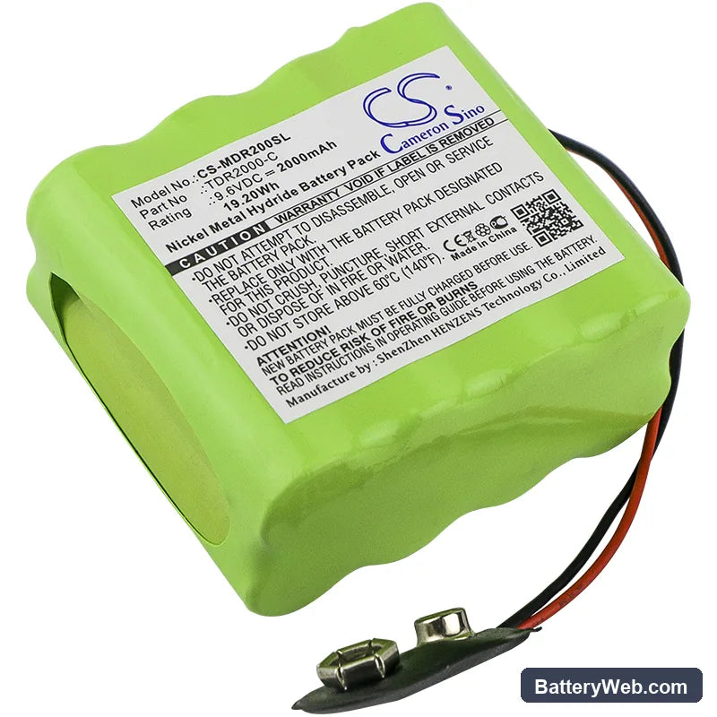 Megger TDR2000/2R echometer Replacement Battery, 9.6V, 2000mAh, Ni-MH 1