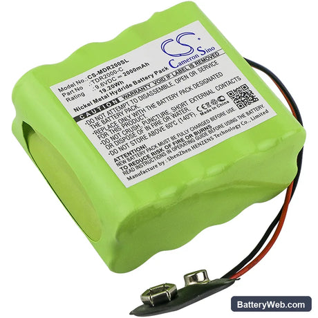 Megger TDR2000/2R echometer Replacement Battery, 9.6V, 2000mAh, Ni-MH 1