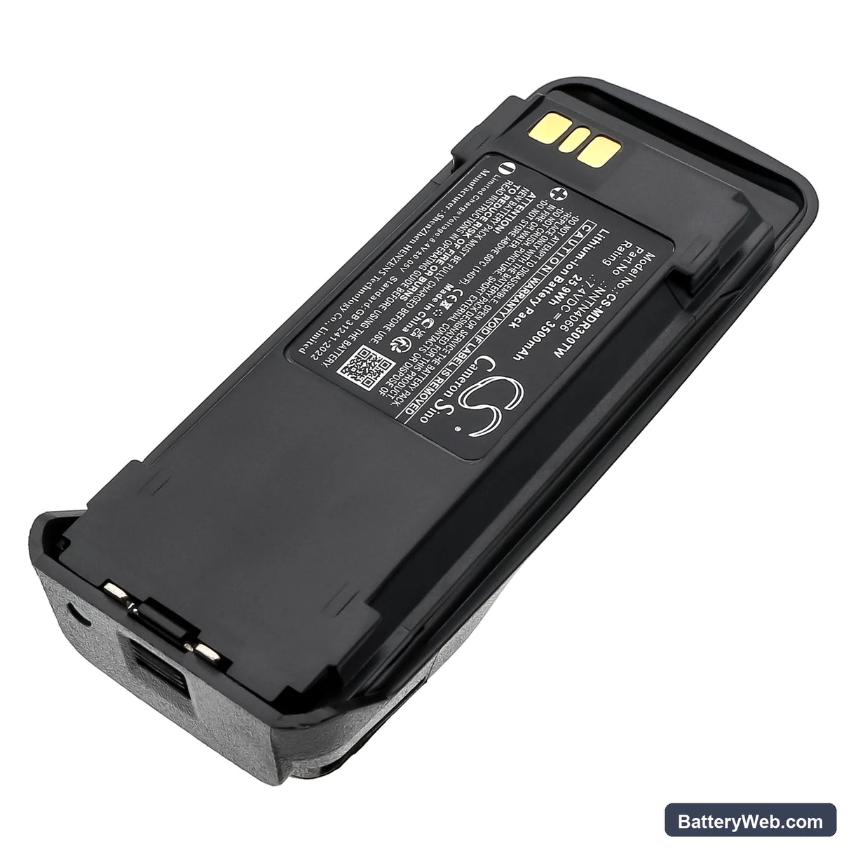 Vertex Standard VXD720 Replacement Battery, 7.4V, 3500mAh, Li-ion 2