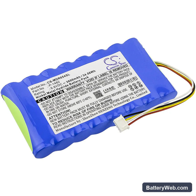 Chauvin Arnoux 8332B Replacement Battery, 9.6V, 3600mAh, Ni-MH 1